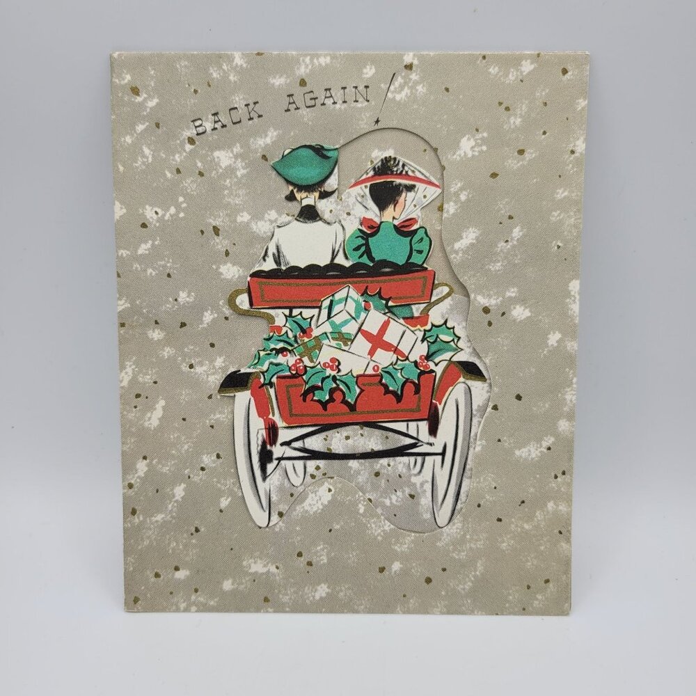 Vintage Christmas‎ Greeting Card Nostalgic Holiday Design Cardinal Creation 353
